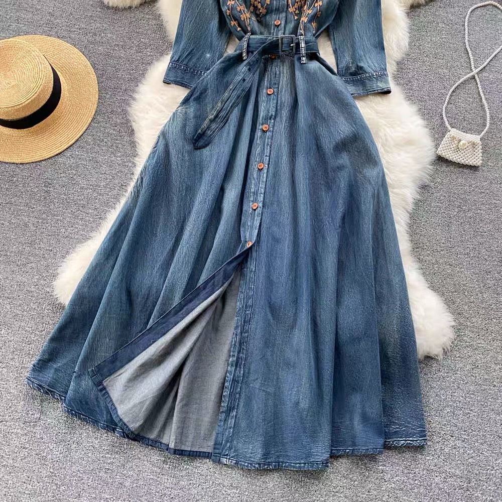 Amina denim dress DD4 images